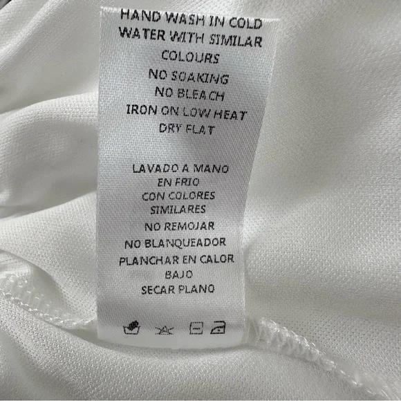 Petal and Pup Blue White Floral Coquette Lite Fabric Summer Dress Size M - Picture 14 of 16